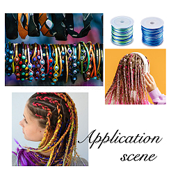 5 рулон двухцветного сегментного окрашенного нейлонового шнура&nbsp;NWIR-FH0001-04A