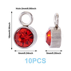 10 шт. подвески со стеклянными стразами&nbsp;STAS-TA0003-26B