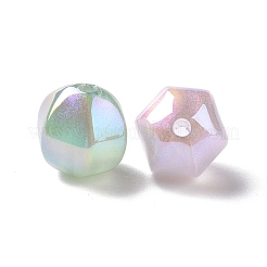 Placcatura uv perle di plastica abs iridescenti arcobaleno&nbsp;KY-G025-13