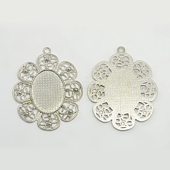 Pendente in lega basi per cabochon&nbsp;X-PALLOY-CJX88-P-LF