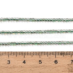 電気メッキガラスビーズセット  コラム  ダークシーグリーン  2~2.5x2mm  穴：0.6mm  約207~208個/連  14.13~14.29''（35.9~36.3センチメートル）&nbsp;GL-CBAA615-01K
