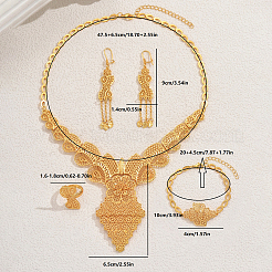 Комплекты из полых цветочных браслетов&nbsp;IK7377