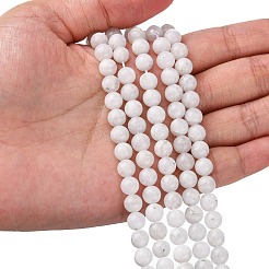 Бусины из натурального радужного лунного камня G-C068-6mm-1