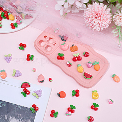 120шт 4 стиля непрозрачные кабошоны из смолы&nbsp;RESI-SP0001-24