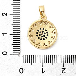 Латунные микро проложить кубического циркония подвески&nbsp;KK-G542-05G-01