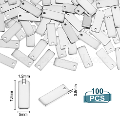 100 шт. штампованные пустые бирки из нержавеющей стали FIND-UN0003-95B