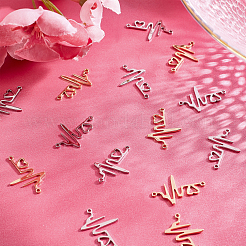 20 шт. 2-цветный сплав со стразами и латунными звеньями&nbsp;KK-PH0003-93