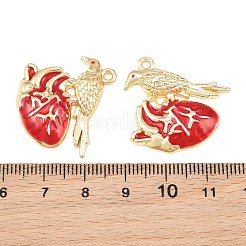 Crémaillère placage pendentifs en émail d'alliage&nbsp;AL-CBA2B10-01G-02