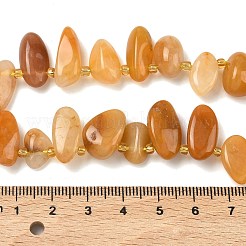 Природный Топаз нефрита бисер нитей&nbsp;G-P604-A17-01