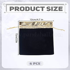 6шт бархатные мешочки для украшений TP-LP0001-01