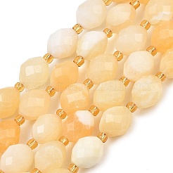 Chapelets de perles en jade jaune naturel&nbsp;GG-CBA702E-B01
