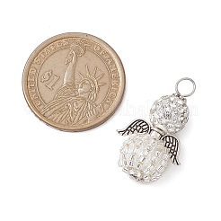 Подвески из сплава со стеклянным бисером PALLOY-MZ00276