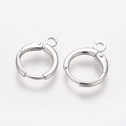 Латунные серьги-обручи KK-L179-04P-A