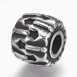 Европейские бусины из нержавеющей стали 304 STAS-F195-107AS