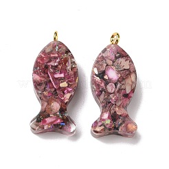 Подвески из прозрачной смолы из натуральной имперской яшмы&nbsp;G-E185-14G