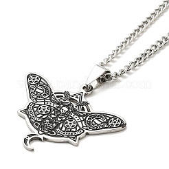 201 кулон из нержавеющей стали с эмалью для женщин и мужчин NJEW-G123-11P