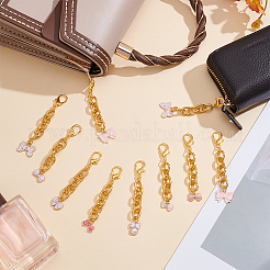 32 pendentif nœud papillon en alliage émaillé de 8 styles&nbsp;HJEW-WR00039