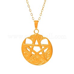 Женские кулоны с пентаграммой из нержавеющей стали 304 ZN0791-2