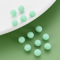 Непрозрачные акриловые бусины PAB702Y-B01-06