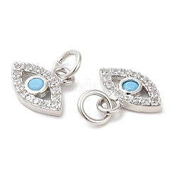 Брелки из экологически чистой латуни с микропаве и кубическим цирконием&nbsp;ZIRC-F083-018P-01-RS