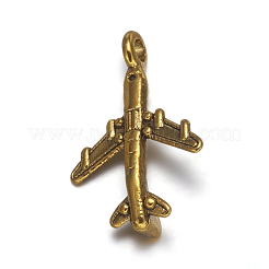 Tibetischer stil Aluminium Anhänger & Charms&nbsp;TIBEB-A101638-AG-FF