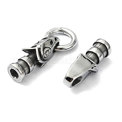 Кольца пружинные затворные из нержавеющей стали 304 в тибетском стиле FIND-Z046-04AS-01