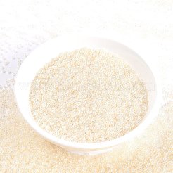 MIYUKIラウンドロカイユビーズ  日本製シードビーズ  15/0  （rr3504)透明ペールベージュ光沢  1.5mm  穴：0.7mm  約27777個/50g&nbsp;SEED-X0056-RR3504
