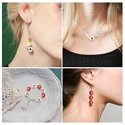 4 шт. 4 стиля латунных эмалевых бусин&nbsp;KK-YW0003-01