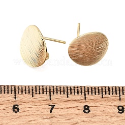 Ohrstecker-Verschlüsse aus Messing mit Ösen&nbsp;KK-CBA2395-05G
