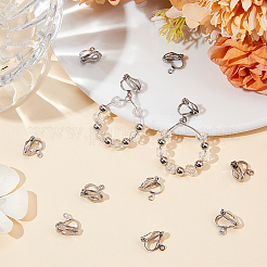 80 шт. фурнитура для сережек-клипс из нержавеющей стали 304 STAS-SP0001-25P