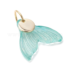 8шт 8 цвета стеклянные подвески PALLOY-JF03569