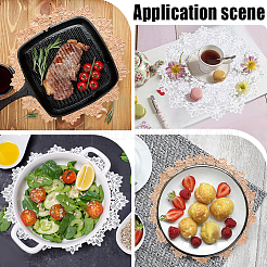 2 шт. двухцветные полиэстеровые коврики под чашки AJEW-GF0009-20