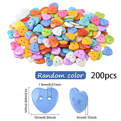 1 пакетик 2-х дырочных пуговиц из смолы&nbsp;BUTT-SP0001-19B