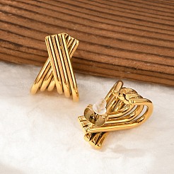 Серьги-гвоздики из нержавеющей стали 304&nbsp;EJEW-M073-02G