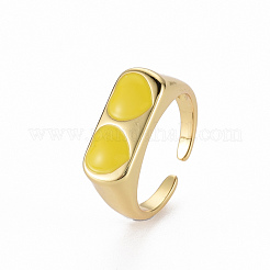 Манжеты из латуни с эмалью RJEW-Q164-003-NF