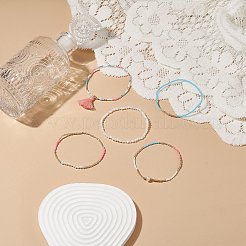 Наборы браслетов стрейч из стеклянных бусин&nbsp;BJEW-JB08955