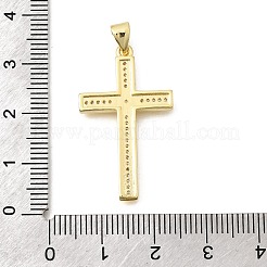 Pendentifs en laiton zircon cubique transparent&nbsp;KK-D255-05G-03