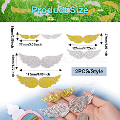 Flügel Strass Flecken&nbsp;DIY-TA0003-10