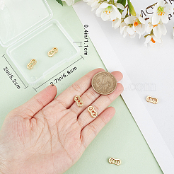 8 шт. латунные микропрорезные планки из кубического циркония ZIRC-BBC0002-04