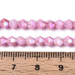 Anlaufschutz-galvanisierte Doppelkegel-Glasperlenstränge&nbsp;EGLA-T021-4mm-16-04