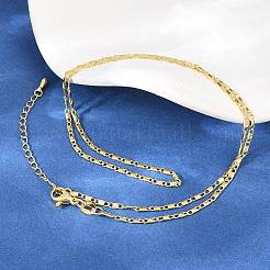 Латунные цепочки морского типа толщиной 2 мм для мужчин и женщин&nbsp;NJEW-L012-07G
