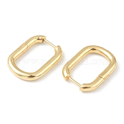 Latón pendientes de aro Huggie&nbsp;EJEW-L234-027A-G