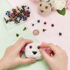 80 набор 8-х цветных пластиковых кукольных глаз DOLL-PH0001-46