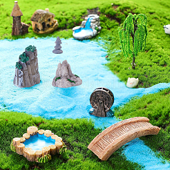 レジン製ミニマウンテンモデル  マイクロランドスケープドールハウスアクセサリー  小道具の装飾のふりをする  グレー  16~48x15~29x17~52mm&nbsp;DJEW-FH0001-61