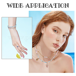 6 нить 6 цвета непрозрачные стеклянные бусины с эффектом кракле&nbsp;FGLA-PH0001-04