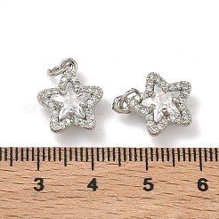 Messing micro pave klare zirkonia anhänger&nbsp;KK-D228-11P