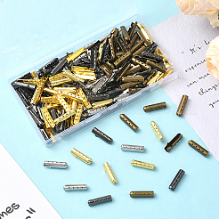 200 шт. 4-х цветные пряжки для шнурков из сплава колонн&nbsp;FIND-SP0004-68A