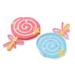 Gros pendentifs en acrylique imprimé en relief&nbsp;AC-CBAC02B-07