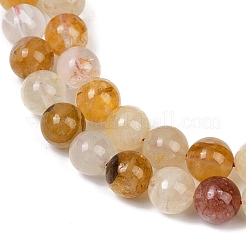 Нити бусин из натурального железистого кварца&nbsp;G-U026-A08-10mm