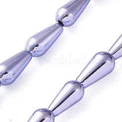 Гальванические нити из синтетических немагнитных гематитовых бусин G-C248-H01-8x12mm